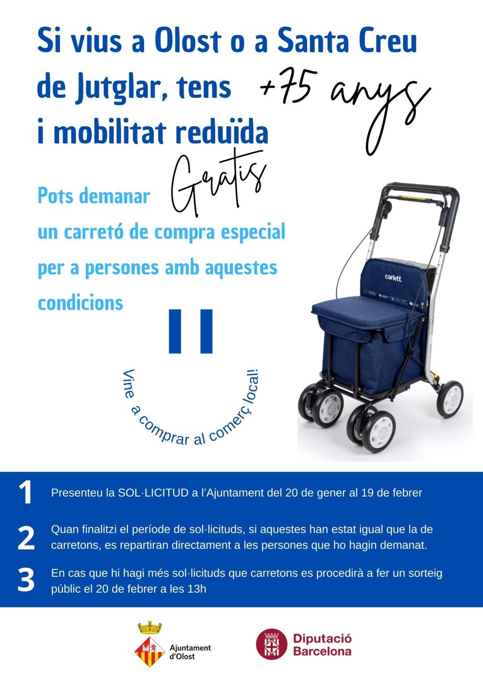 Carretons de compra per a persones amb mobilitat reduïda